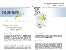 Tablet Screenshot of eaupureplus.com